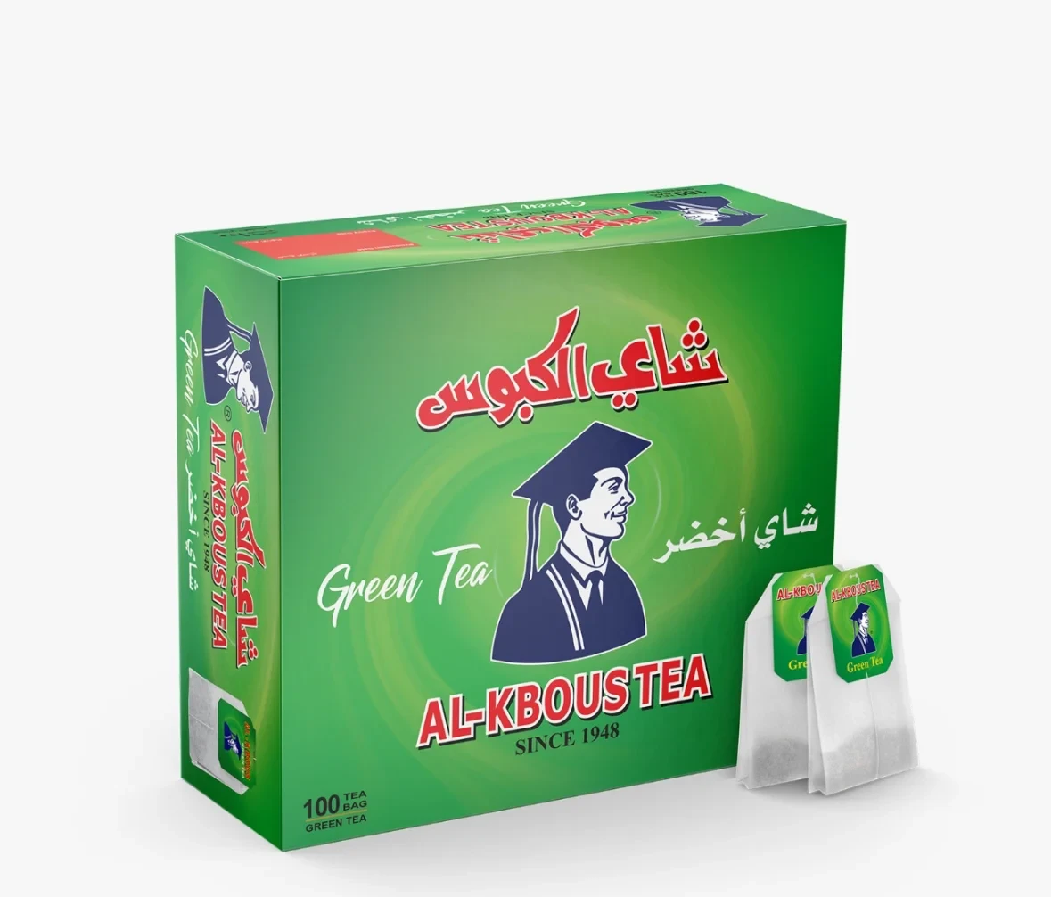 Al Kbous Green Tea 100 Bags شاي الكبوس اخضر