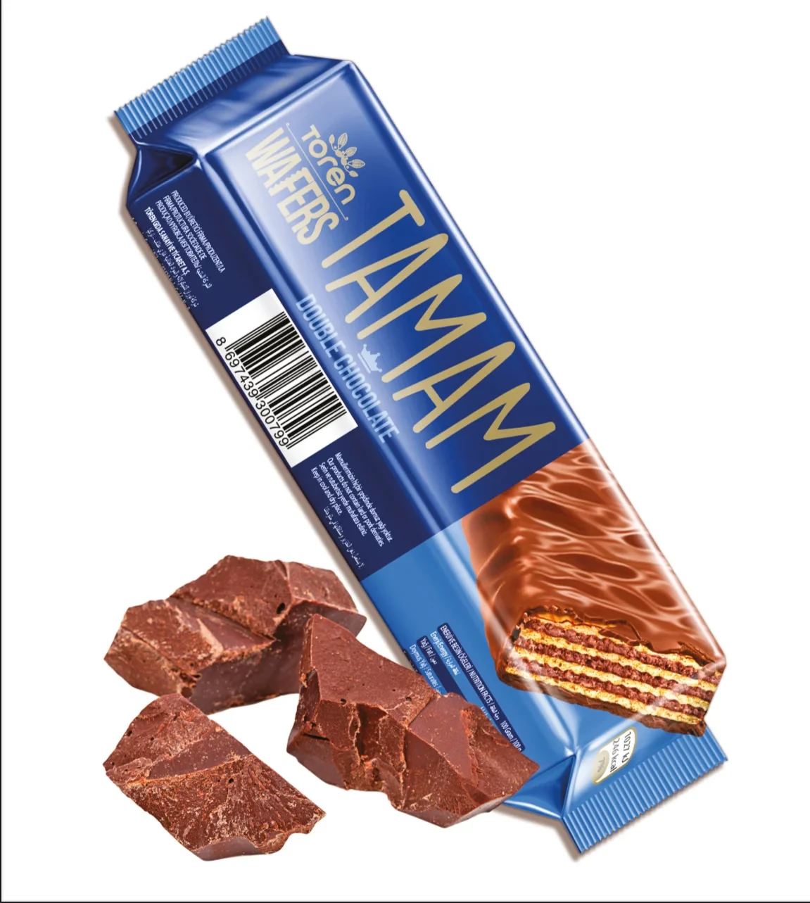 Toren Wafers Double Chocolate 32g