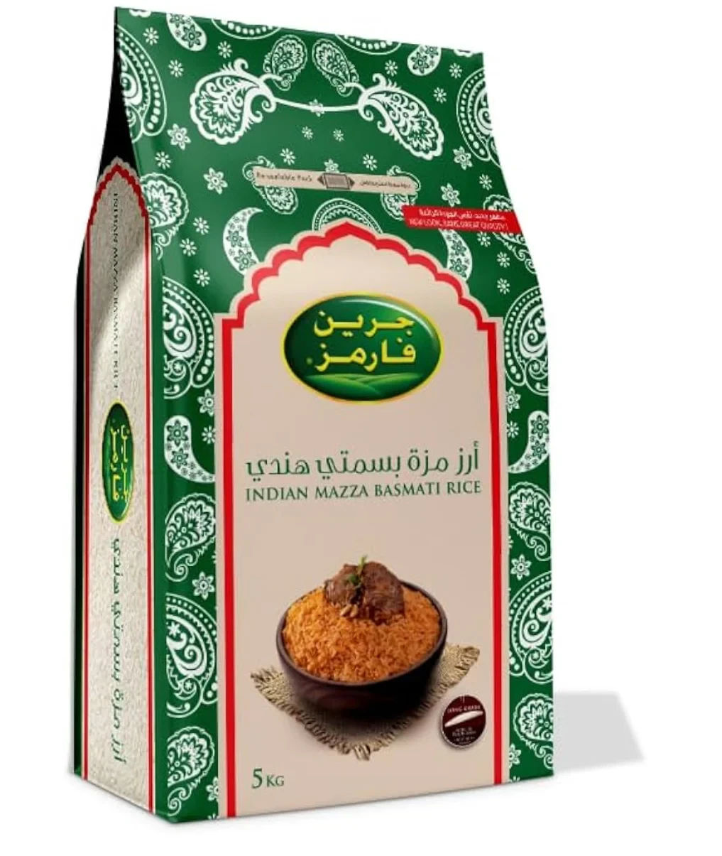 Green Farms Mazza Indian Basmati Rice 5kg ارز بسمتي هندي مازا من جرين فارمز