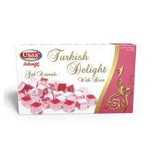 USAS. TURKISH DELIGHT ROSE FLAVOUR 350gيوساس راحة تركية بنكهة الورد