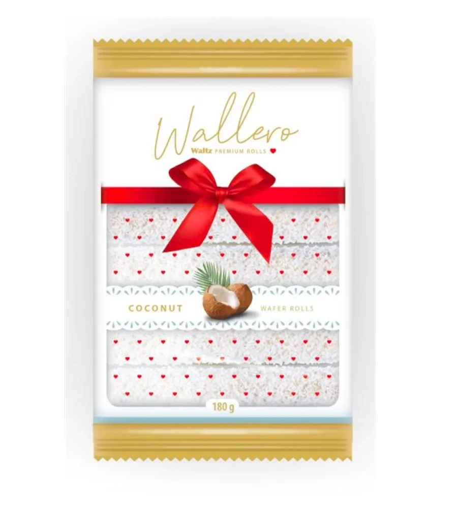 Waltz Coconut Wafer rolls 180g