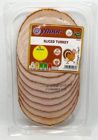 Aynoor Sliced Turkey Breast Halal 130g