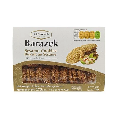 Al Mama Sesame Cookies Barazek With Pistachios 275g