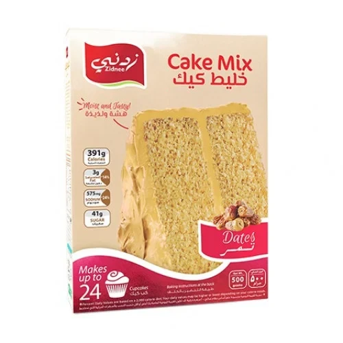 Zidnee Cake mix date 500g خليط كيك زدني بنكهة التمر