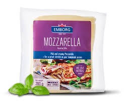 EMBORG MOZZARELLA 22% FAT MILD 200G - ايمبورغ جبنة موزريلا قليلة الدسم