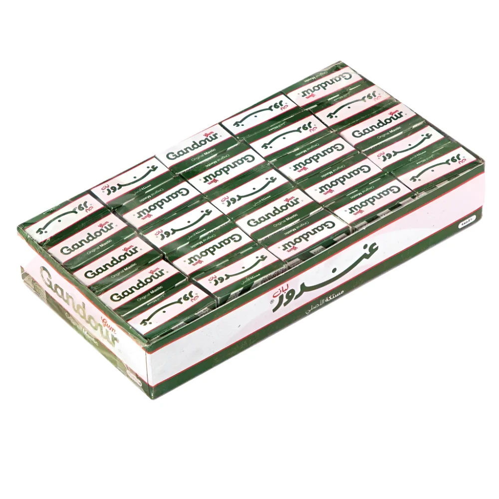 Gandour gum with mastic 75Pcs لبان غندور بالمستكة
