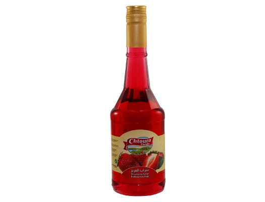 CHTOURA STRAWBERRY SYRUP 600ML - حقول شتورة شراب الفريز