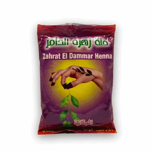 Zahrat El-Dammar Henna Powder 100g حنة زهرة الدامر الممتازة