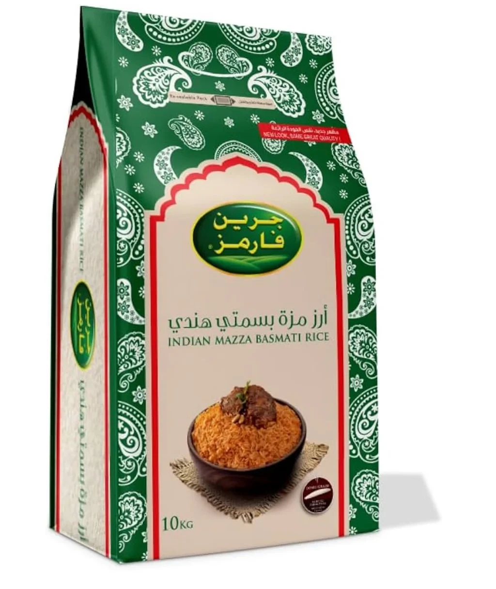 Green Farms Mazza Indian Basmati Rice 10kg ارز بسمتي هندي مازا من جرين فارمز