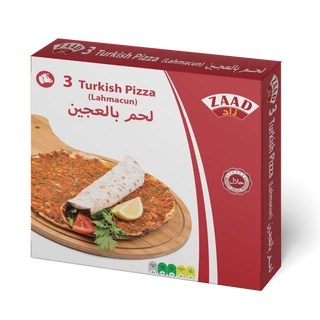 ZAAD 3 TURKISH PIZZA (LAHMACUM) بيتزا زاد 3 التركية (لحماكون)