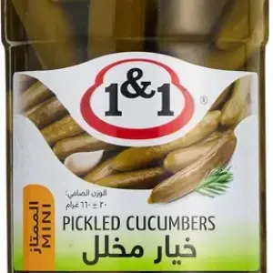 1&1 Mini Pickled Cucumbers 650g