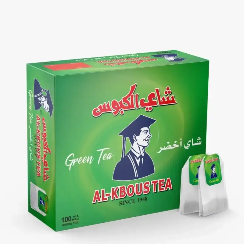 Al Kbous Green Tea 100 Bags شاي الكبوس اخضر