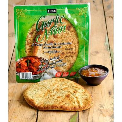 Dina Garlic & Coriander Naan Breads 2 Pack
