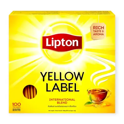 Lipton Yellow Label 100 Tea Bags ليبتون شاي اسود اكياس