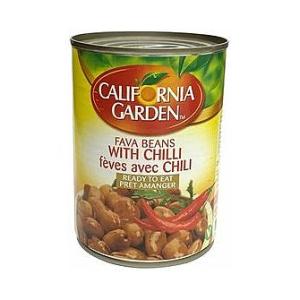 California Garden Fava Beans With Chilli 400g