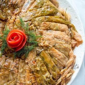 Cabbage Stuffed with rice and meat 1Kg - Cooked