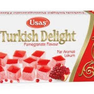 USAS TURKISH DELIGHT WITH POMEGRANTE FLAVOUR 350G - اوساش راحة تركية بالرمان