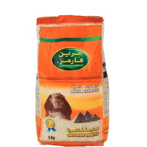 Green Farms Camoleno Egyptian Rice1kg جرين فارمز ارز متوسط الحبة درجة اولى
