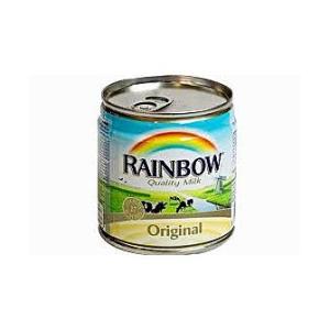 Rainbow Evaporated Milk W. Cardamom 170g أبوقوس حليب مركز بالهيل