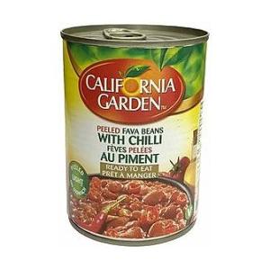 California Garden Peeled Fava Beans With Chilli 400g