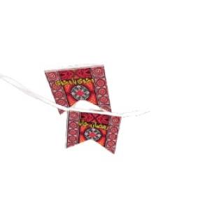 فرع زينة رمضان خيامية ورق مقوي (رمضان جانا/ وحوي يا وحوي) 5 متر