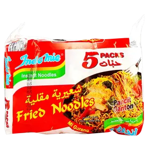 Indomie Fried Noodles Mi Goreng AR 5x80g اندومي نودلز شعيرية مقلية