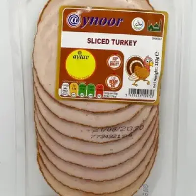 Aynoor Sliced Turkey Breast Halal 130g