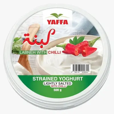 YAFFA LABNEH WITH CHILLI 500G لبنة يافا بالفلفل