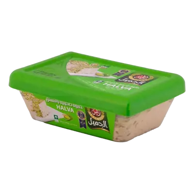 Al Jameel Pistachio Finest Halva 250g الجميل حلاوة طحينية بالفستق