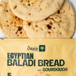 Egyptian Baladi Bread with Sourdough 5 Loaves