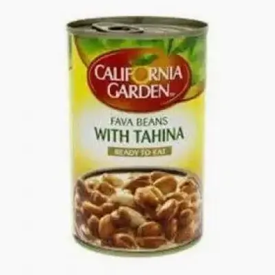 California Garden Fava Beans With Tahina 400g - حدائق كليفورنيا فول مدمس بالطحينة