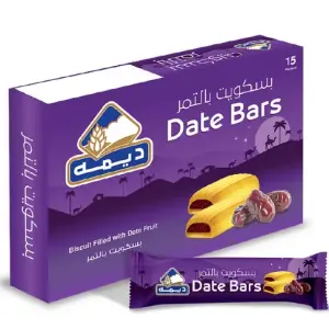 Deemah Dates Bars Biscuit 25g X 15 - ديمه بسكويت التمر