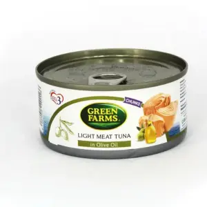 Green Farms Tuna with Olive oil 160g لحم تونة خفيف بزيت الزيتون جرين فارمز