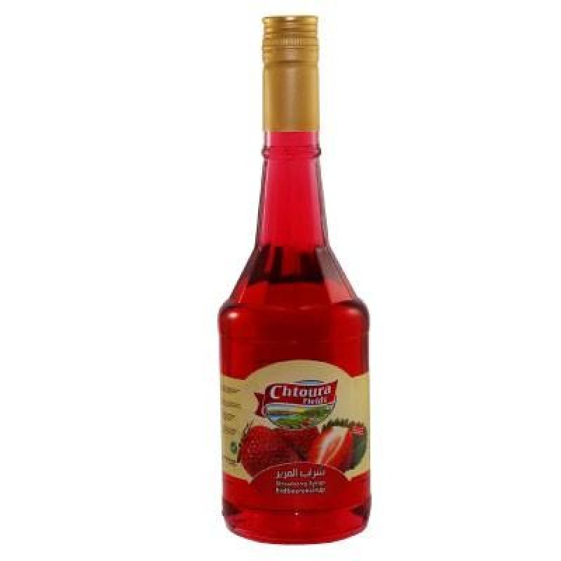 CHTOURA STRAWBERRY SYRUP 600ML - حقول شتورة شراب الفريز