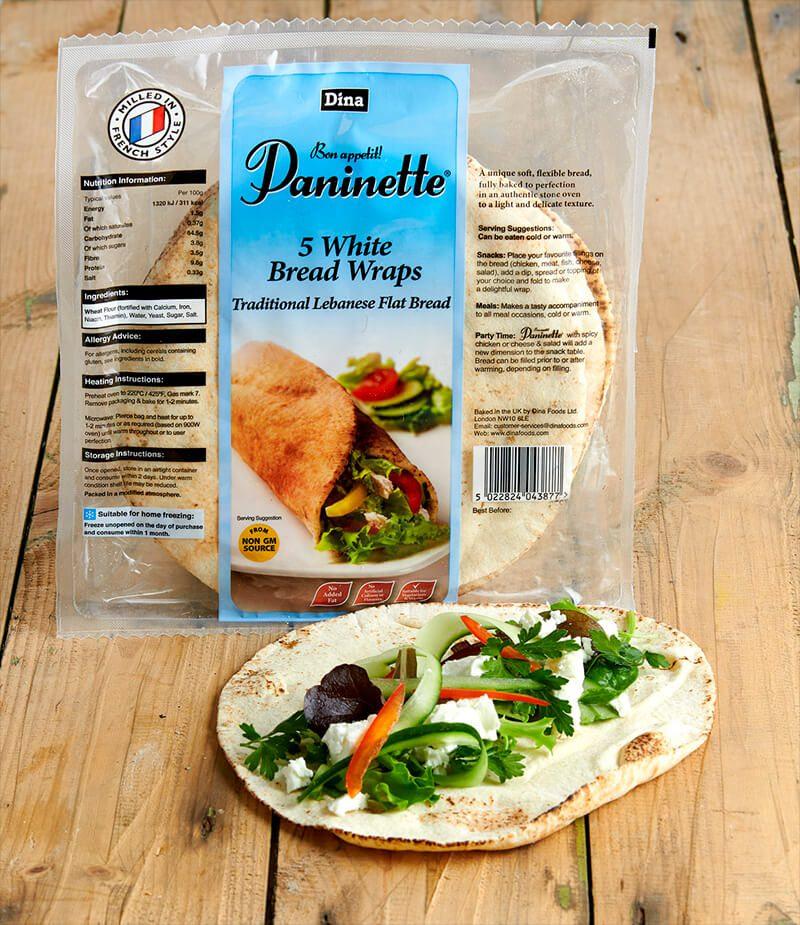 Dina White Bread Wraps 5pcs