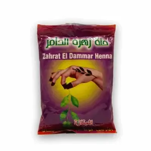 Zahrat El-Dammar Henna Powder 100g حنة زهرة الدامر الممتازة
