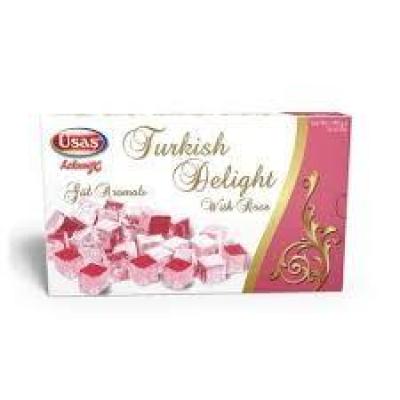 USAS. TURKISH DELIGHT ROSE FLAVOUR 350gيوساس راحة تركية بنكهة الورد