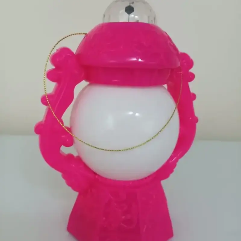 Pink Ramadan Lantern with Light and Sound