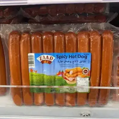 Zaad Chicken Spicy Hot Dog Halal 400g