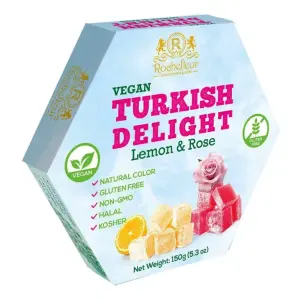 Turkish Delight Vegan - Lemon & Rose 150g