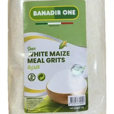 Banadir One White Maize Meal Grits 1kg