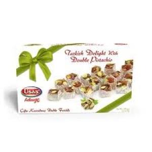 USAS TURKISH DELIGHT WITH PISTACHIO 350G - اوساش راحة تركية بالفستق