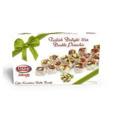 USAS TURKISH DELIGHT WITH PISTACHIO 350G - اوساش راحة تركية بالفستق