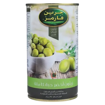Green Farms Whole Green Olives Tins 350g